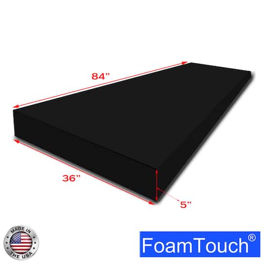 FoamTouch® 5" x 36" x 84" High Density Upholstery Foam